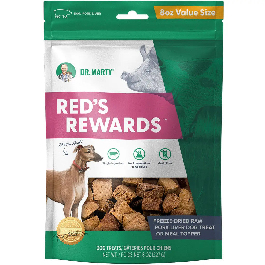 Dr. Marty Red’s Rewards Freeze Dried Pork Liver Dog Treats HardyPaw