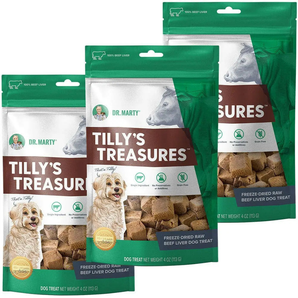 Dr. Marty Tilly’s Treasures Freeze Dried Beef Liver Dog Treats HardyPaw