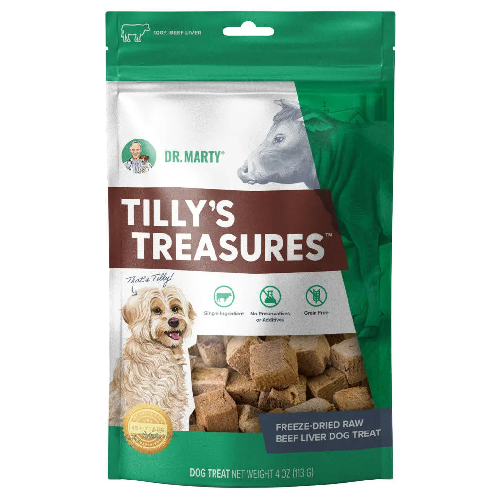 Dr. Marty Tilly’s Treasures Freeze Dried Beef Liver Dog Treats HardyPaw