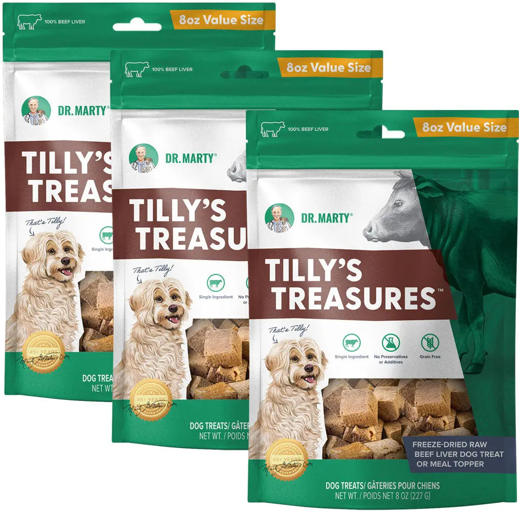Dr. Marty Tilly’s Treasures Freeze Dried Beef Liver Dog Treats HardyPaw
