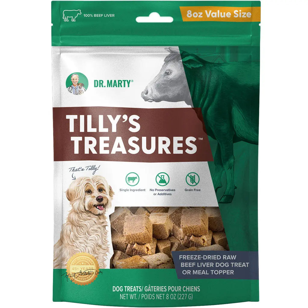 Dr. Marty Tilly’s Treasures Freeze Dried Beef Liver Dog Treats HardyPaw