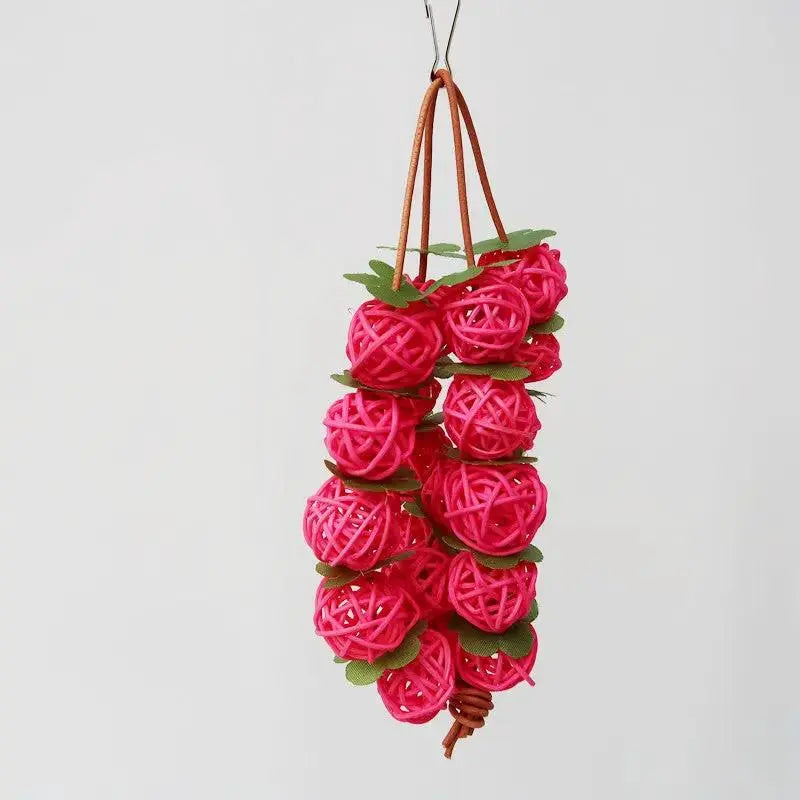 Rattan Chew Toy Balls Parrot Bird Cage Toys Non Toxic - FurrBaby Necessities