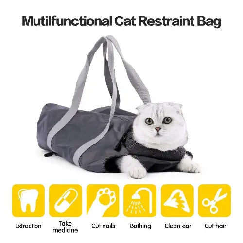 Portable Polyester Cat Travel Bag With Double Lined Scratch Protection - FurrBaby Necessities