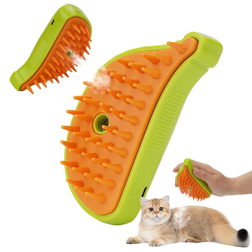 3 In 1 Pet Steam Brush Cat Dog Cleaning Steamy Spray Massage Beauty Comb Hair Removal Grooming Supplies Pets Accessories Sochenda