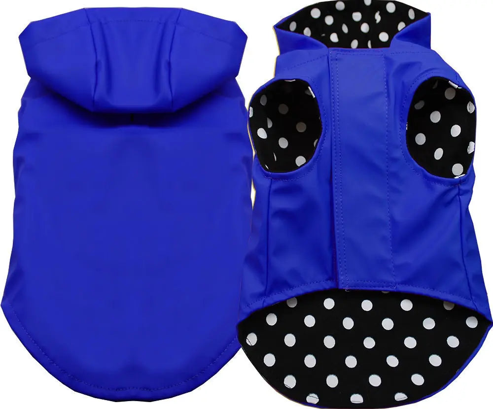 Pet Dog & Cat Hooded Raincoat Blank, Plain As You Wish Apparel