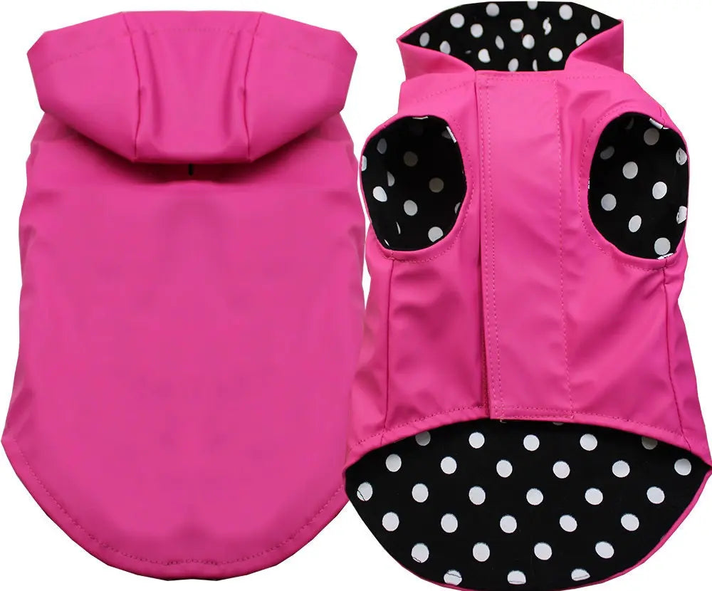 Pet Dog & Cat Hooded Raincoat Blank, Plain As You Wish Apparel