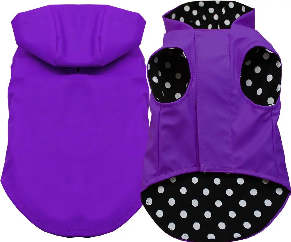 Pet Dog & Cat Hooded Raincoat Blank, Plain As You Wish Apparel