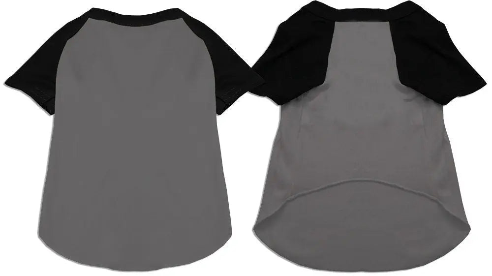 Pet Dog & Cat Raglan Baseball Shirt Blank, Plain As You Wish Apparel