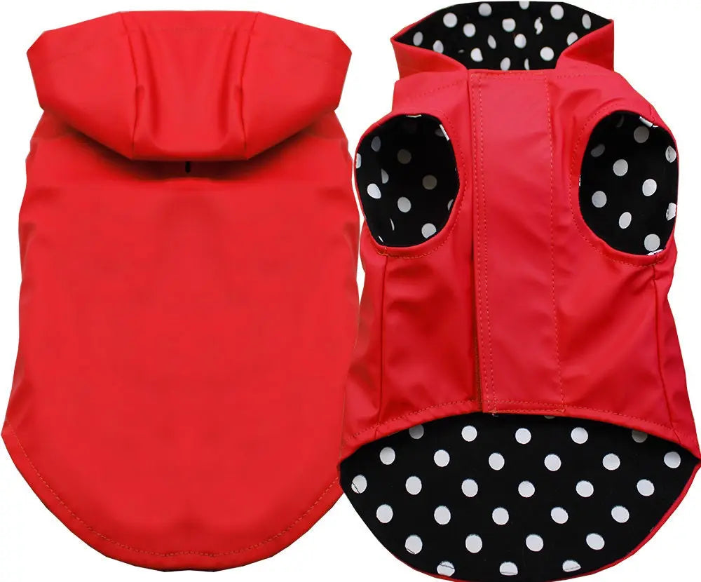 Pet Dog & Cat Hooded Raincoat Blank, Plain As You Wish Apparel