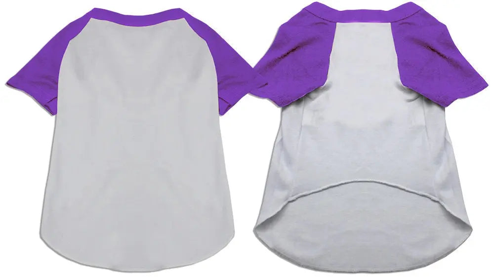 Pet Dog & Cat Raglan Baseball Shirt Blank, Plain As You Wish Apparel