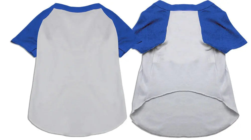 Pet Dog & Cat Raglan Baseball Shirt Blank, Plain As You Wish Apparel