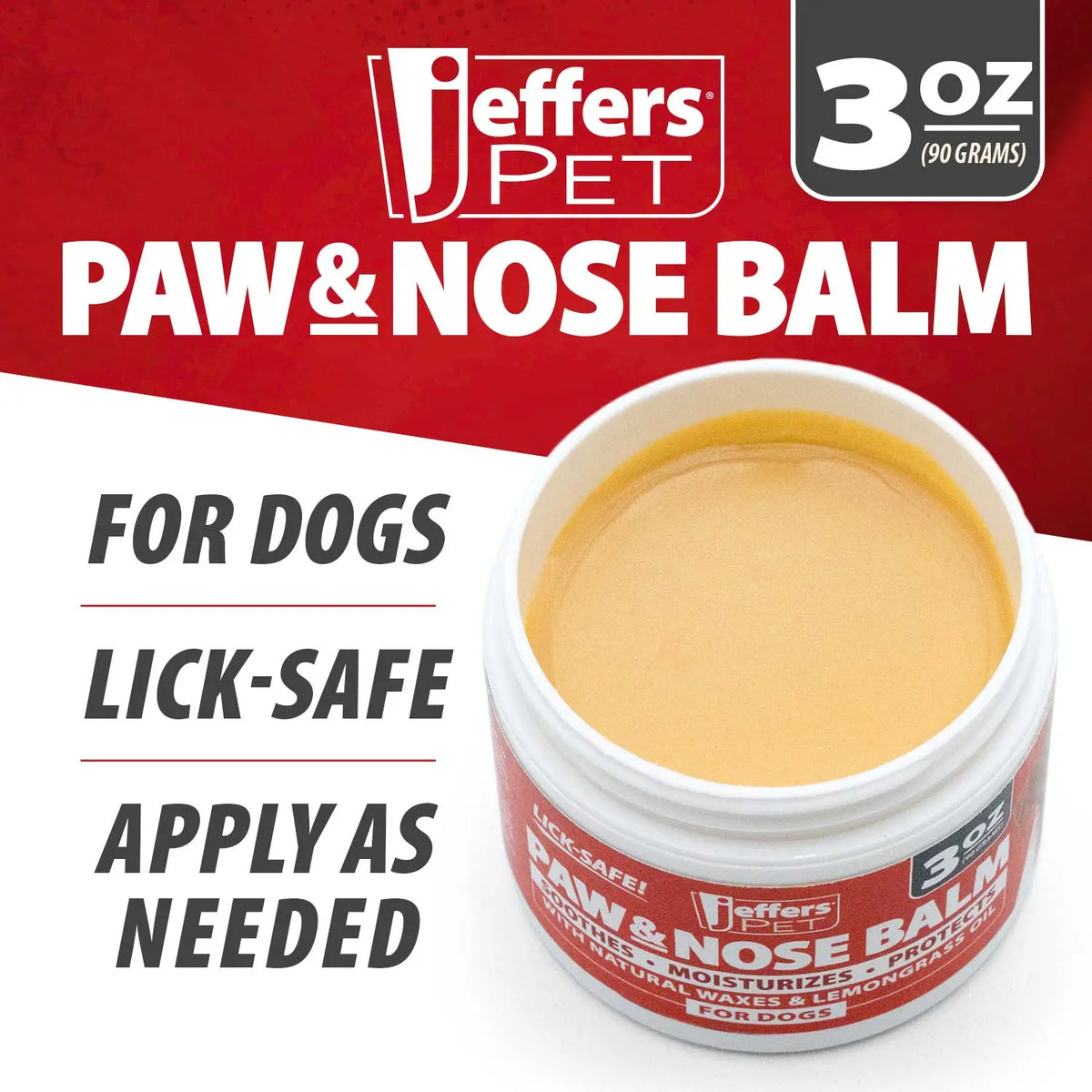 Jeffers Paw and Nose Protection Balm for Dogs, 3 ounce - FurrBaby Necessities