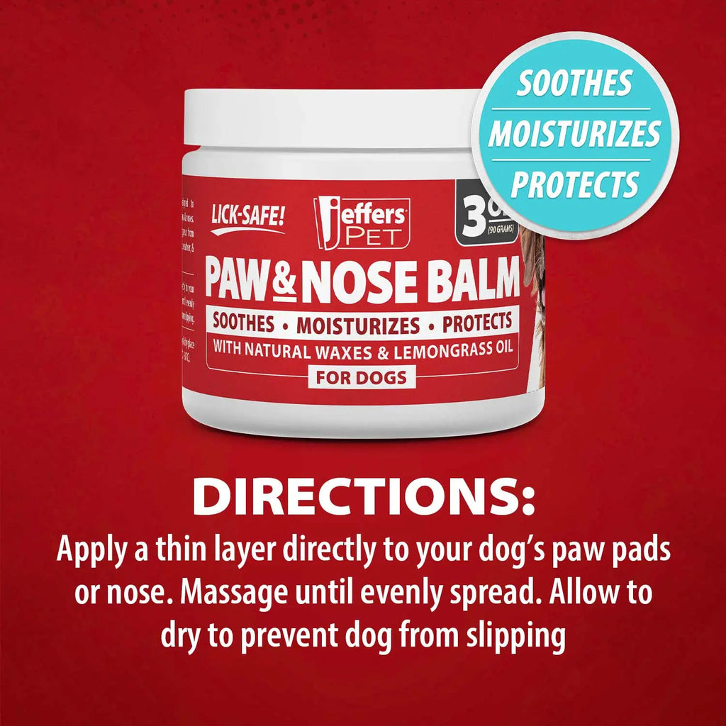 Jeffers Paw and Nose Protection Balm for Dogs, 3 ounce - FurrBaby Necessities