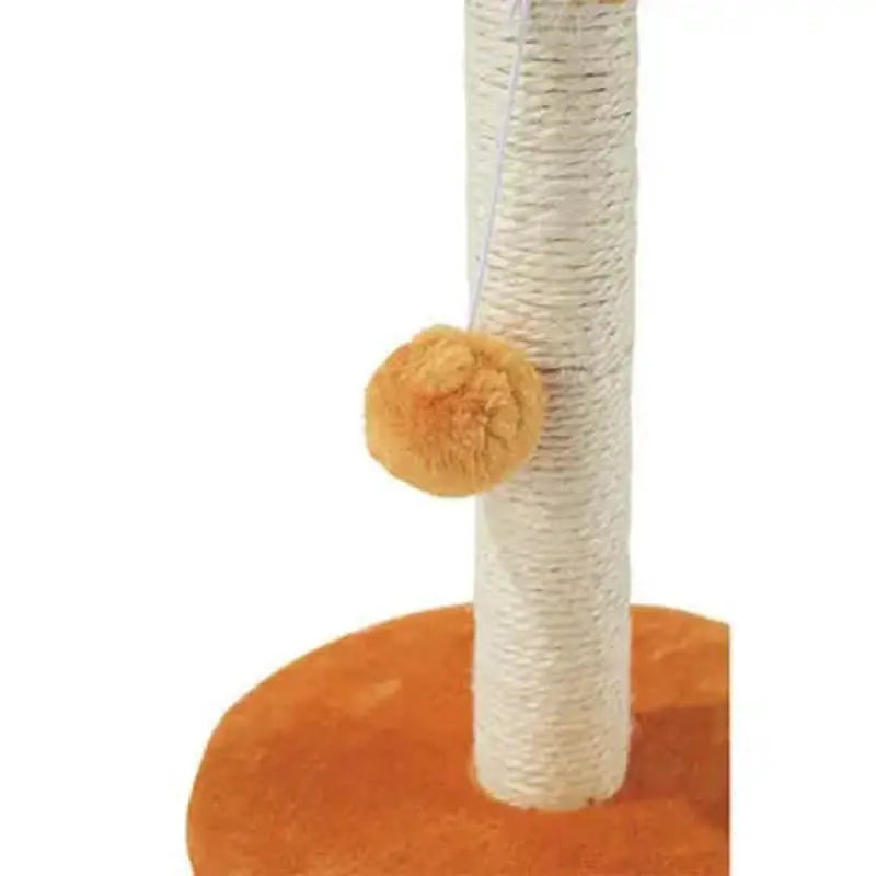 M-Pets My First Cat Scratching Post with Pom-Pom Orange 30cm Beauty Care Bag
