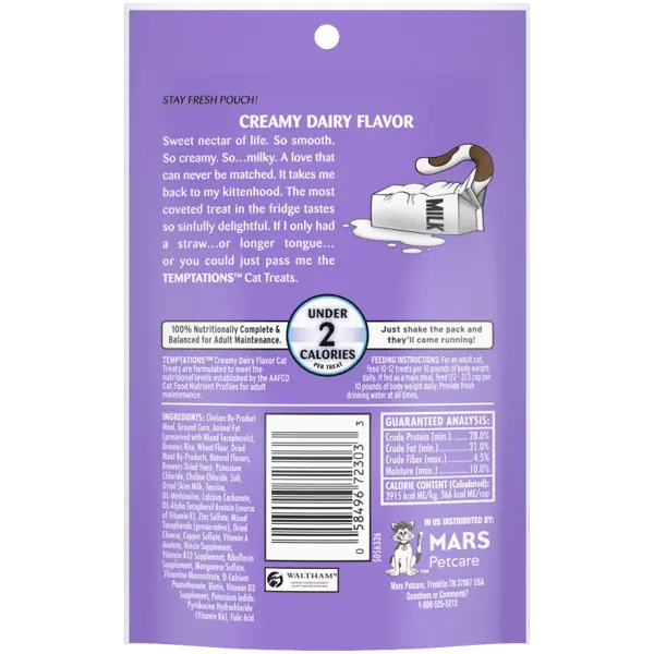 Temptations Creamy Dairy Cat Treats - FurrBaby Necessities