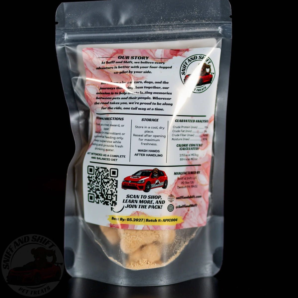Pup-Ornaut Freeze-Dried Dog Ice Cream: Pumpkin & Apple Sniff and Shift