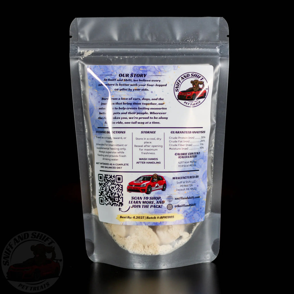 Pup-Ornaut Freeze-Dried Dog Ice Cream: Banana Peanut Butter Sniff and Shift