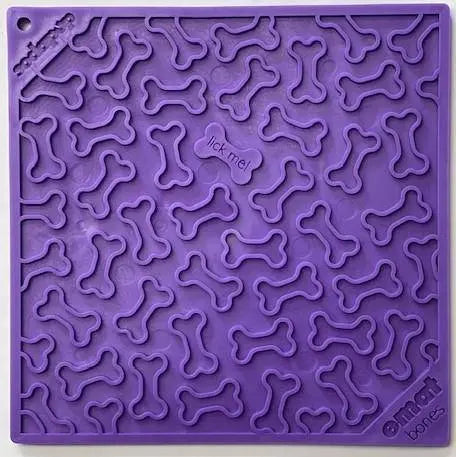 Bones eMat - Enrichment Lick Mat for Dogs and Cats | eMat Enrichment Toy for Anxiety Relief | SodaPup SodaPup/True Dogs, LLC