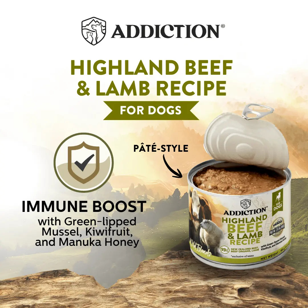 Wild Islands Highland Beef & Lamb Recipe Premium Grain-free Canned Dog Food 185g - FurrBaby Necessities