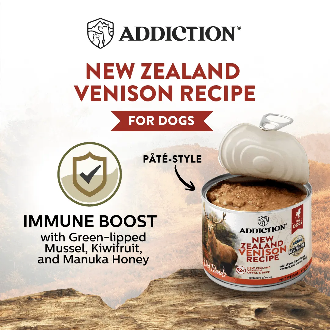 Wild Islands New Zealand Venison Recipe Premium Grain-free Canned Dog Food 185g - FurrBaby Necessities
