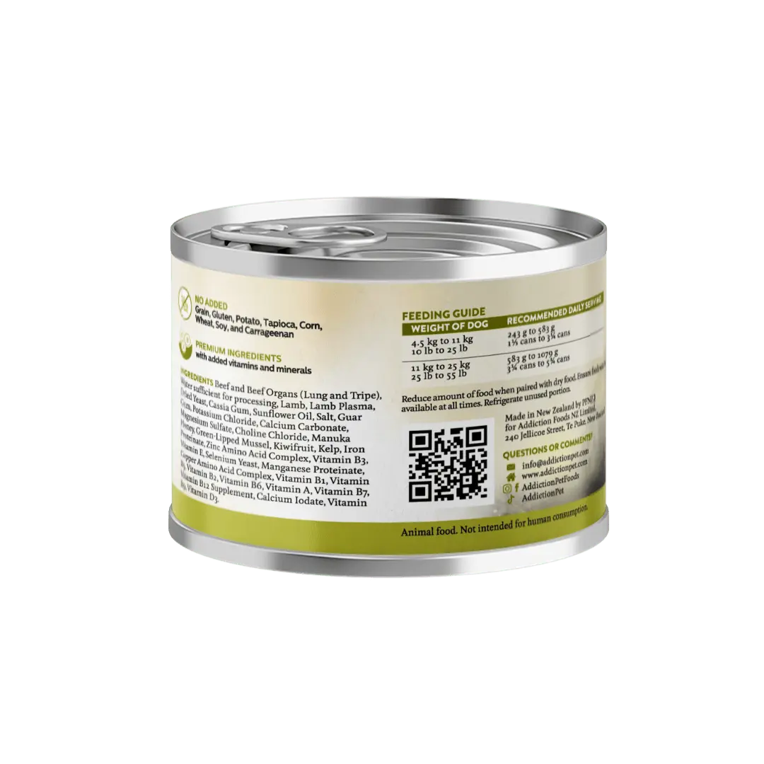 Wild Islands Highland Beef & Lamb Recipe Premium Grain-free Canned Dog Food 185g - FurrBaby Necessities