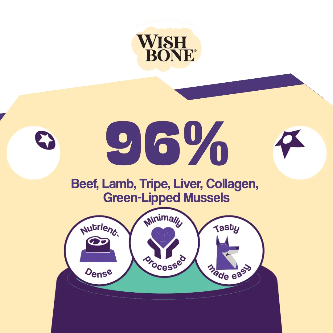 Wishbone Air-Dried Beef & Lamb Recipe Dog Food - 454g - FurrBaby Necessities