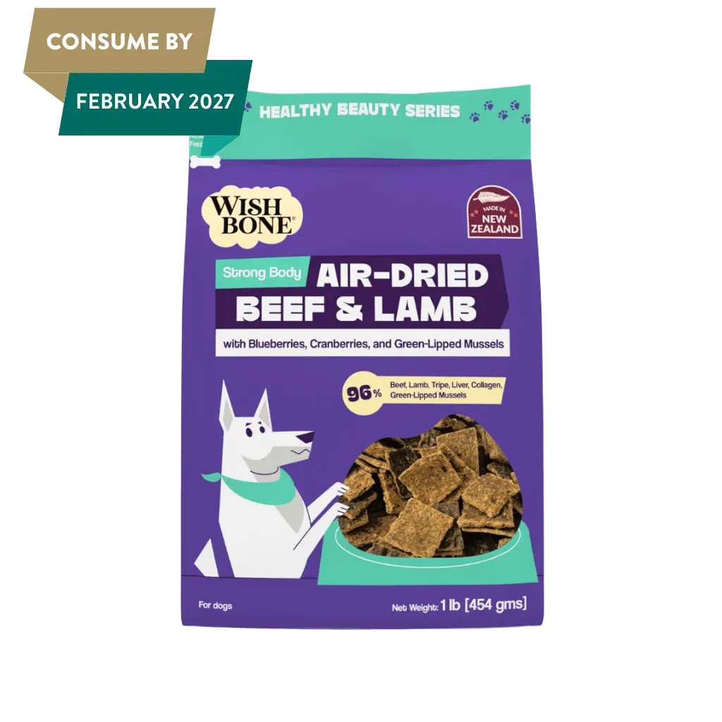 Wishbone Air-Dried Beef & Lamb Recipe Dog Food - 454g - FurrBaby Necessities