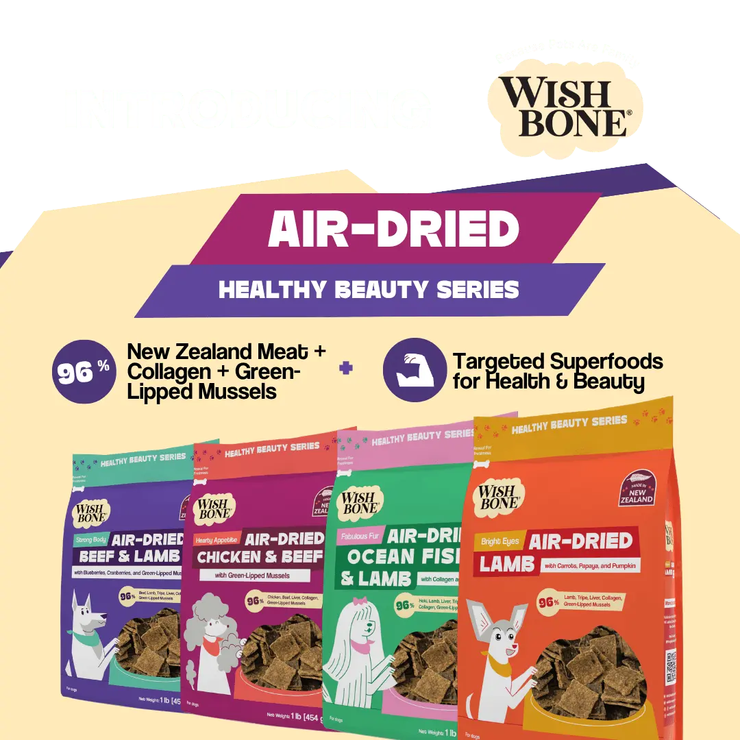 Wishbone Air-Dried Beef & Lamb Recipe Dog Food - 454g - FurrBaby Necessities