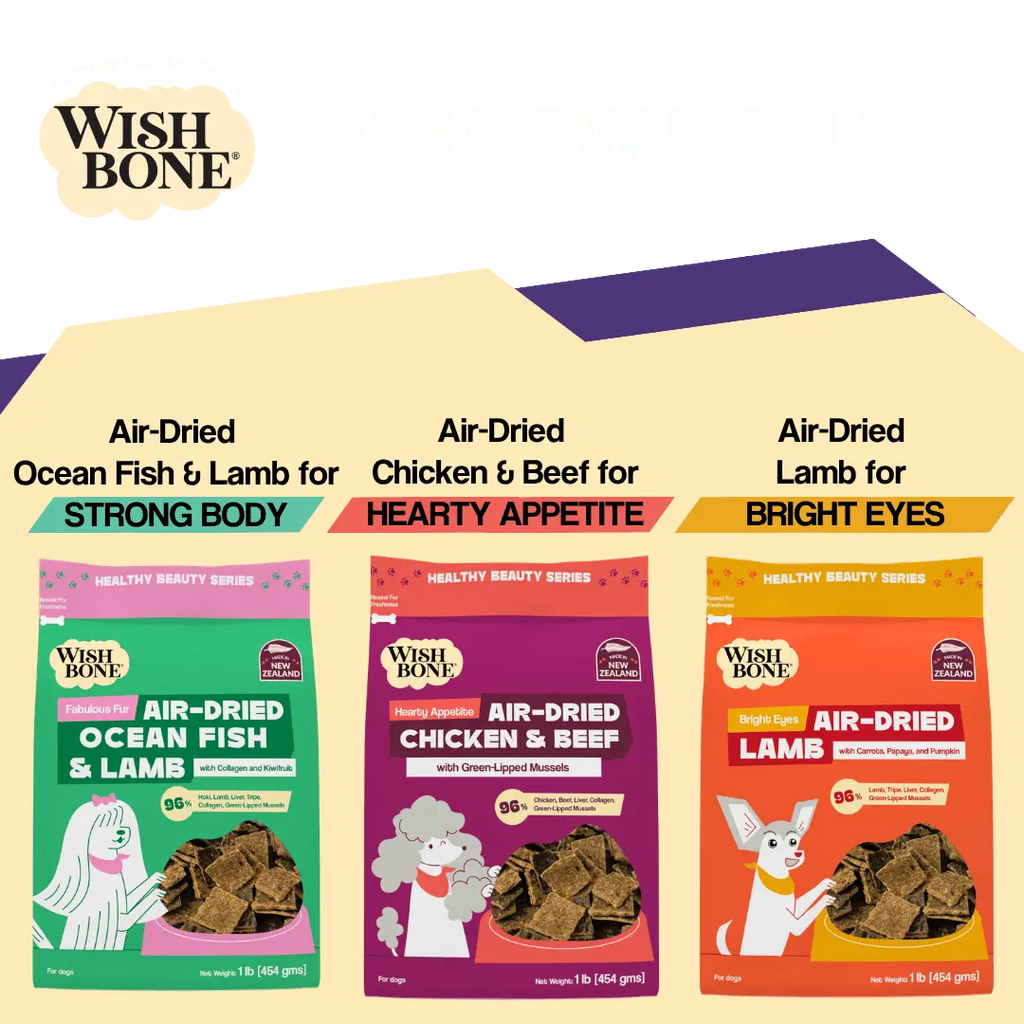 Wishbone Air-Dried Beef & Lamb Recipe Dog Food - 454g - FurrBaby Necessities
